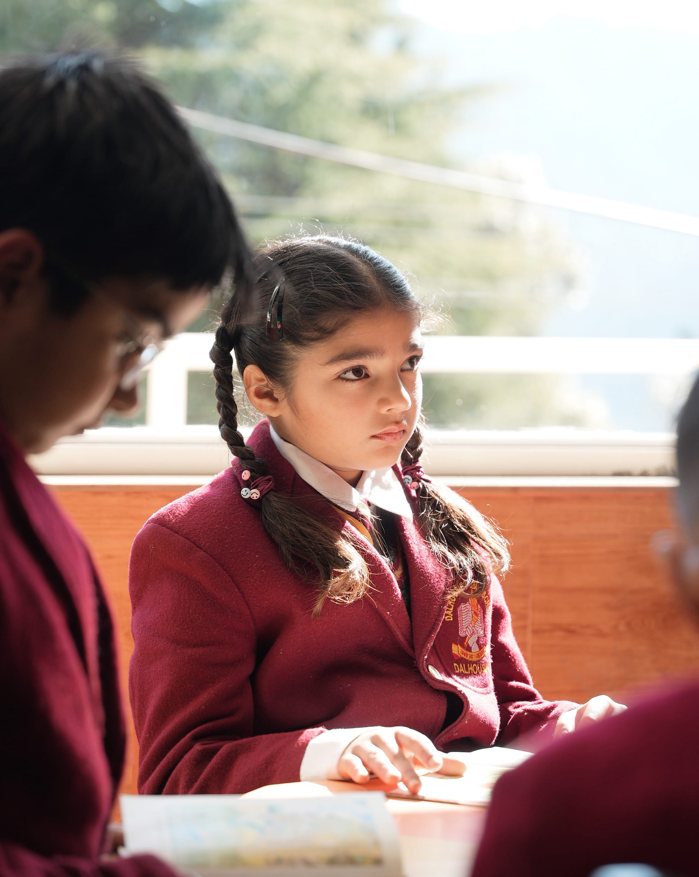 A student lost in thought